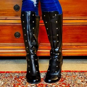 Combat Style Heeled Army Boots